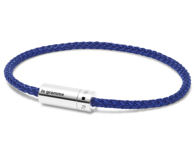 royal blue nato cable bracelet le 7g